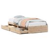 vidaXL Cama sem colch&atilde;o 75x190 cm madeira de pinho maci&ccedil;a