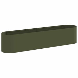 vidaXL Cama de Jardim Elevada Verde-Azeitona 200 x 40 x 40 cm