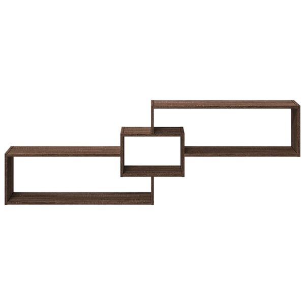 vidaXL Arm&aacute;rio parede 158x18x53 cm derivados madeira carvalho castanho