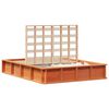 vidaXL Estrutura da Cama Marrom Cera 140 x 190 cm