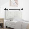 vidaXL Cabeceira Suspensa Branco 110 x 55 x 5 cm Couro Sint&eacute;tico