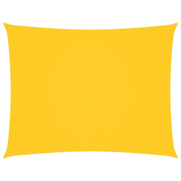 vidaXL Para-sol estilo vela tecido oxford retangular 3x4,5 m amarelo