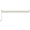 vidaXL Toldo retr&aacute;til autom&aacute;tico 600x350 cm creme