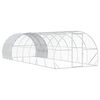 vidaXL Galinheiro Prateado 800 x 300 x 200 cm A&ccedil;o Galvanizado