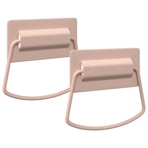 vidaXL Ma&ccedil;anetas de Arm&aacute;rio 2 pcs Rosa 85 x 45 mm Metal