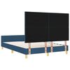 vidaXL Estrutura da Cama com cabeceira Azul 140 x 190 cm tecido