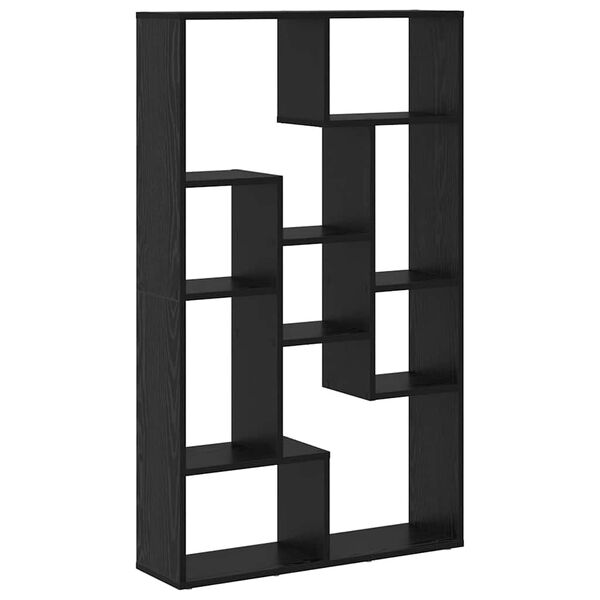 vidaXL Gabinete de Livros Carvalho Preto 70 x 20 x 102.5 cm