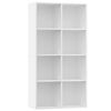 vidaXL Estante/aparador 66x30x130 cm derivados de madeira branco