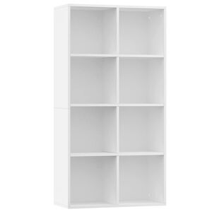 vidaXL Estante/aparador 66x30x130 cm derivados de madeira branco