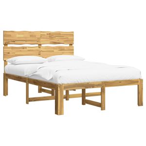 vidaXL Estrutura de Cama de Casal com Cabeceira ROSTOCK Branco