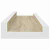 vidaXL Prateleiras de parede 2 pcs 40x9x3 cm branco e carvalho sonoma