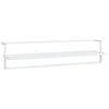 vidaXL Toalheiro 95x25x22 cm ferro branco