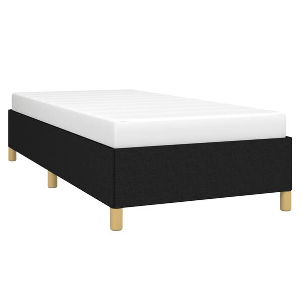 vidaXL Estrutura de cama sem colch&atilde;o 100x200 cm tecido preto