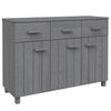 vidaXL Aparador HAMAR 113x40x80 cm pinho maci&ccedil;o cinza-escuro