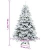 vidaXL &Aacute;rvore de Natal Artificial com 300 LEDs Branco 180 cm PE e PVC