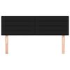 vidaXL Cabeceiras preto 144x5x78/88 cm tecido