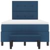 vidaXL Cama Box com colch&atilde;o com cabeceira Azul 120 x 200 cm tecido