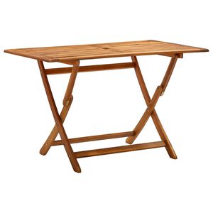 vidaXL Mesa de jardim dobr&aacute;vel 120x70x75 cm madeira de ac&aacute;cia maci&ccedil;a