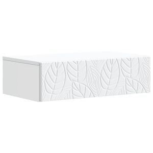 vidaXL Mesa Lateral de Parede Branco 59 x 34,5 x 17 cm