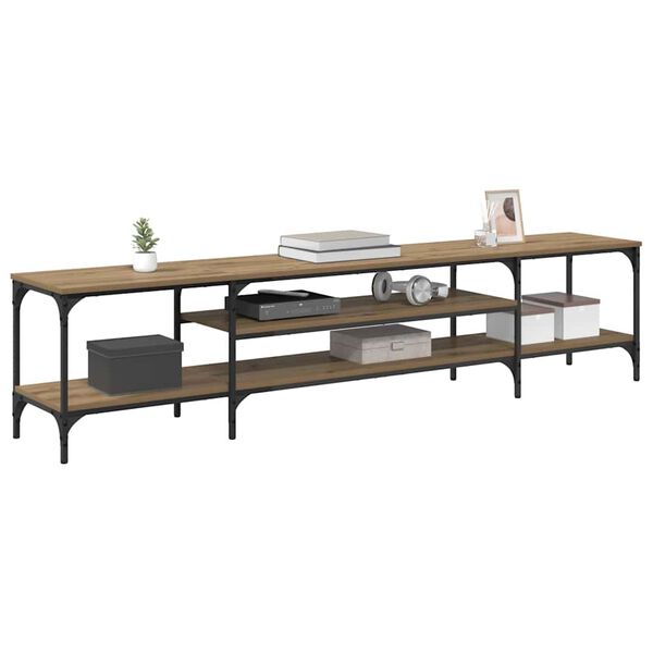 vidaXL Gabinete para TV Carvalho Artesanal 201 x 35 x 45 cm