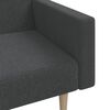 vidaXL Sof&aacute;-cama de 2 lugares tecido cinzento-escuro