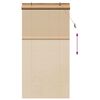 vidaXL Estores de rolo com cortinas Manual Castanho 120 x 220 cm Bambu