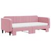 vidaXL Sof&aacute;-cama com gavet&atilde;o e colch&otilde;es 80x200 cm veludo rosa