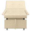 vidaXL Sof&aacute;-Cama Creme 194 x 50 x 82 cm Contraplacado