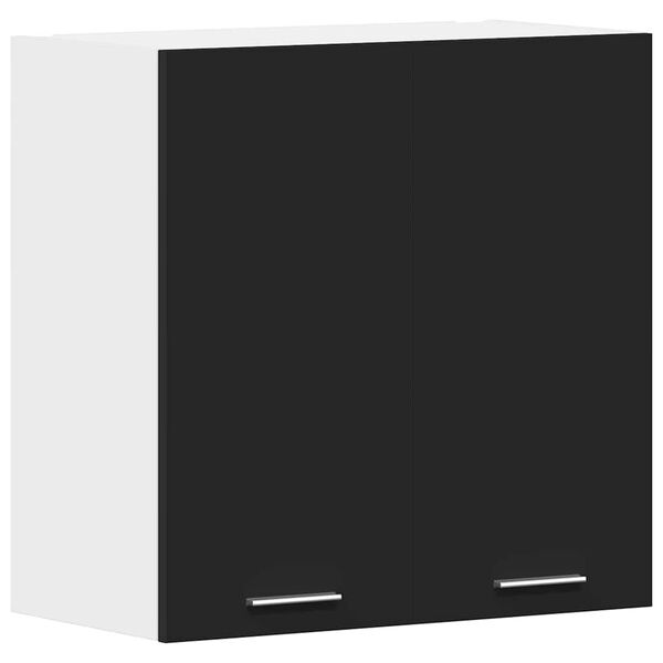 vidaXL Armário de parede “Lyon” 60x31x60 cm derivados de madeira preto