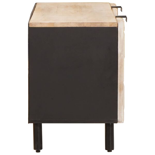 vidaXL Gabinete para TV Acabamento em Wash Branco 105 x 33,5 x 46 cm