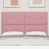 vidaXL Cabeceira com luzes de tira LED com cabeceira Rosa 72 cm Veludo