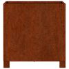 vidaXL Vaso/floreira com pernas 40x40x40 cm a&ccedil;o corten cor enferrujado