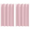 vidaXL Cortinas Blackout com Argolas 2 unid. Rosa beb&eacute; 175 x 140 cm