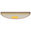 vidaXL Tapetes de escada 30 pe&ccedil;as 56x17x3 cm marrom claro semicircular