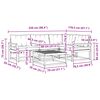 vidaXL Conjunto de Sof&aacute;s para Exterior 5 pcs Cinza Natural e Claro