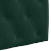 vidaXL Cabeceira Suspensa Verde Escuro 130 x 55 x 7 cm Veludo