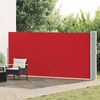 vidaXL Toldo lateral retr&aacute;til para p&aacute;tio 170x1200 cm vermelho