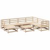 vidaXL 8 pcs conjunto sof&aacute;s de jardim pinho maci&ccedil;o