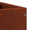 vidaXL Vaso de Canto Ferro Enferrujado 60 x 60 x 35 cm A&ccedil;o corten
