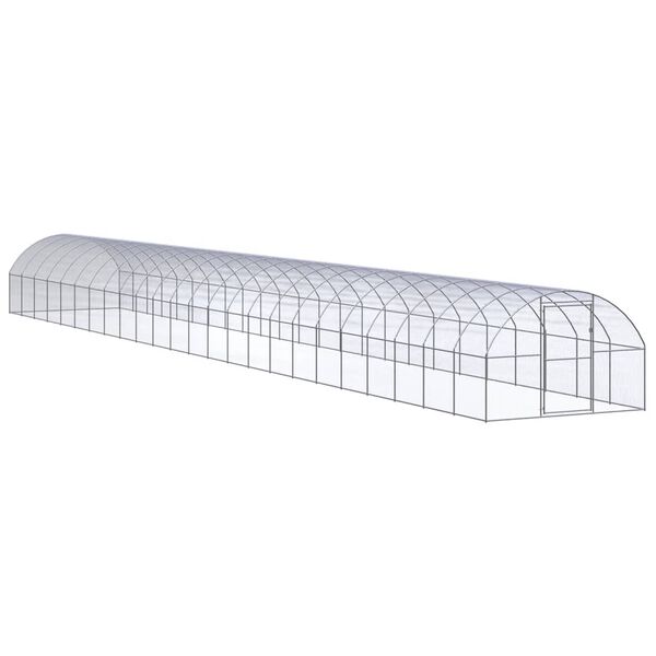 vidaXL Galinheiro de exterior 3x24x2 m a&ccedil;o galvanizado