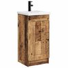 vidaXL Gabinete de banheiro com pia Madeira antiga 42 x 40 x 84,5 cm