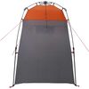 vidaXL Tenda de Chuveiro Cinza e Laranja 160 x 160 x 227 cm A&ccedil;o