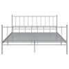 vidaXL Estrutura de cama 200x200 cm metal cinzento
