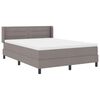vidaXL Cama Box Cinzento-acastanhado 200 x 160 cm Poli&eacute;ster