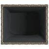 vidaXL Vaso/floreira de jardim 36x30x32 cm vime PE cinzento