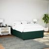 vidaXL Estrutura de cama sem colchão 140x190 cm veludo verde-escuro