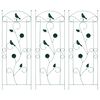 vidaXL Cerca para Jardim 3 pcs Verde 112 x 40 cm A&ccedil;o