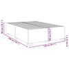 vidaXL Estrutura de cama sem colch&atilde;o 140x200 cm veludo verde-escuro