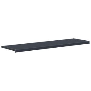 vidaXL Soleira de Janela Antracite com veios de madeira PVC