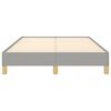 vidaXL Estrutura de cama sem colch&atilde;o 120x200 cm tecido cinzento-claro